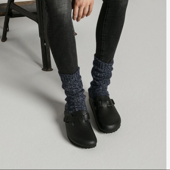 birkenstock boston natural leather